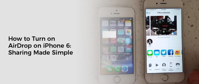 How to Turn on AirDrop on iPhone 6