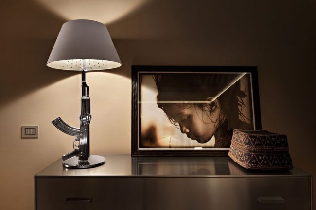 Black and Gold Bedside Lamps