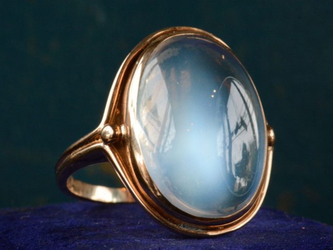 Moss Agate Engagement Rings