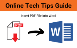 Document Integration: Adding a PDF to a Word File